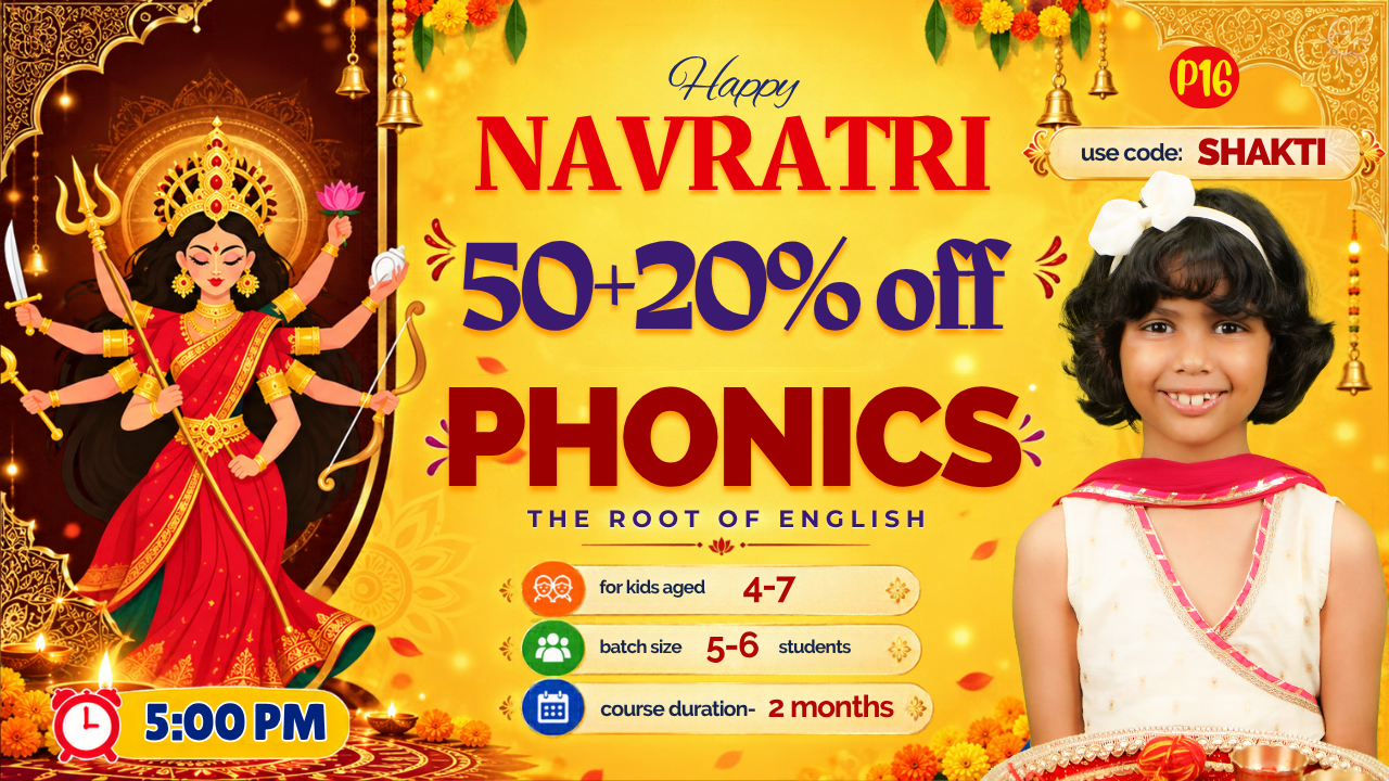  2-Month Phonetics Course on Zoom (P16 = 4-7 Year)