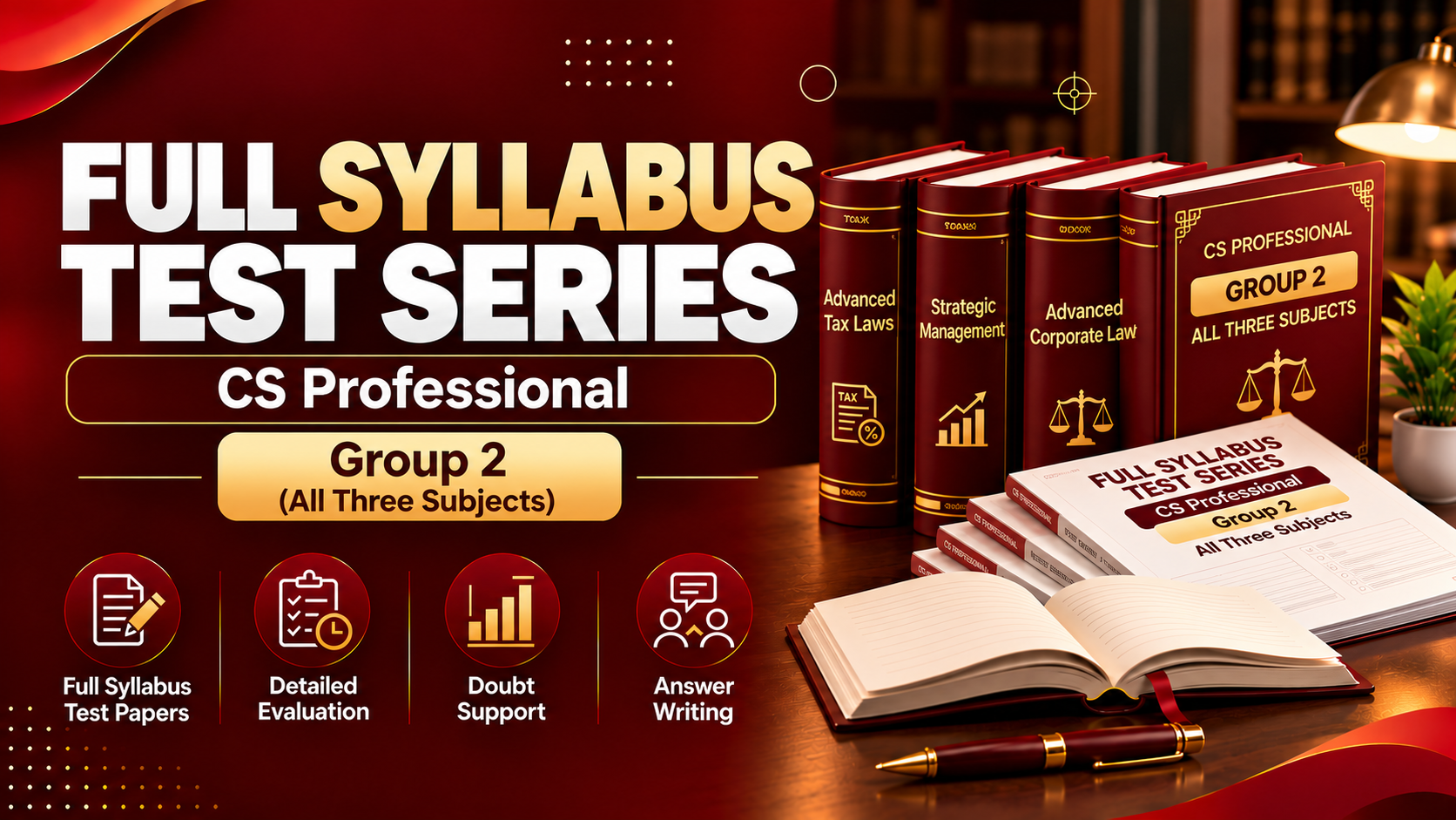 Full Syllabus Test Series - CS Professional  Group 2 (All Subjects)