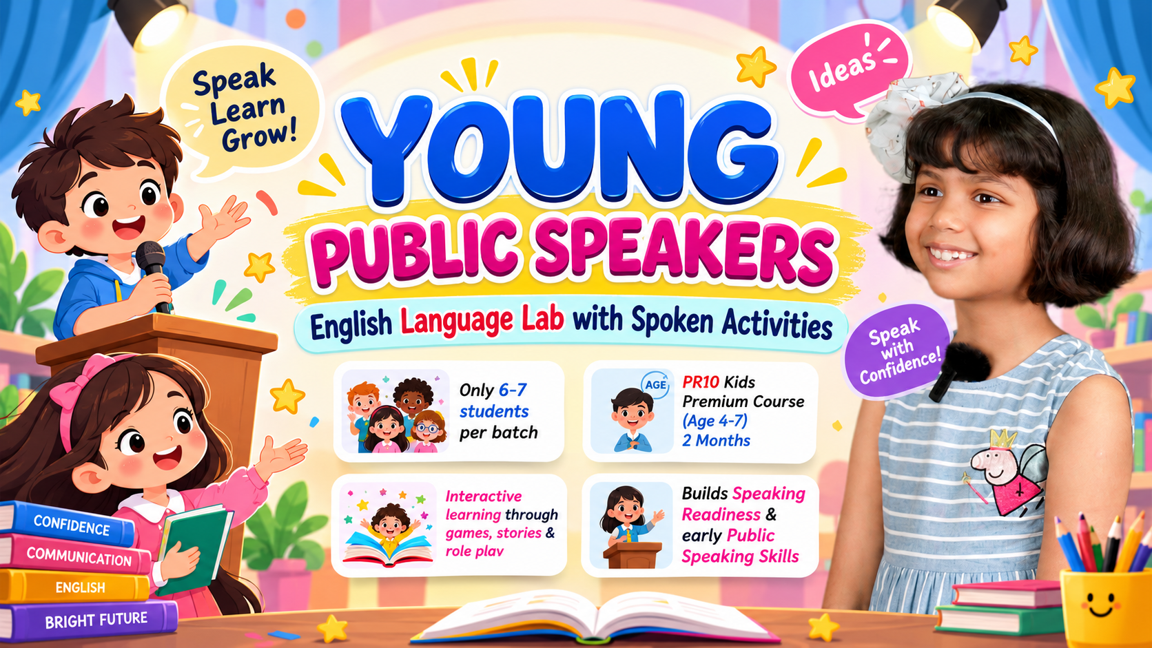  Young Public Speaker Premium Course (Ages 4–7) 🌟 PR 10