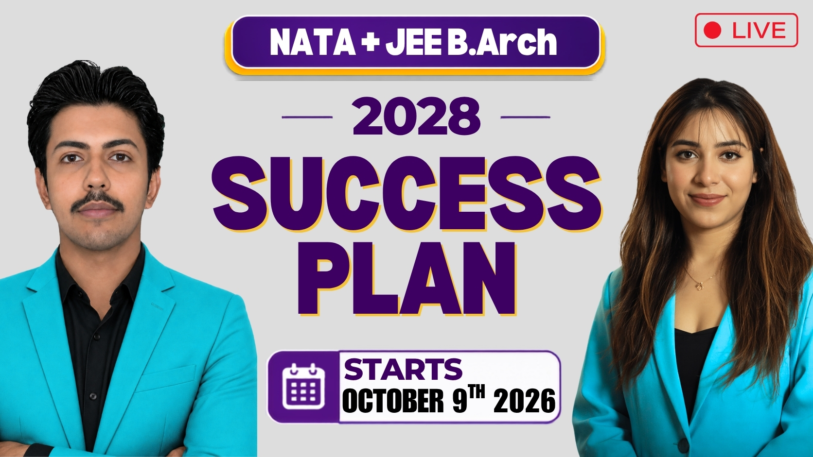 NATA + JEE(B.Arch) 2028 Success Plan