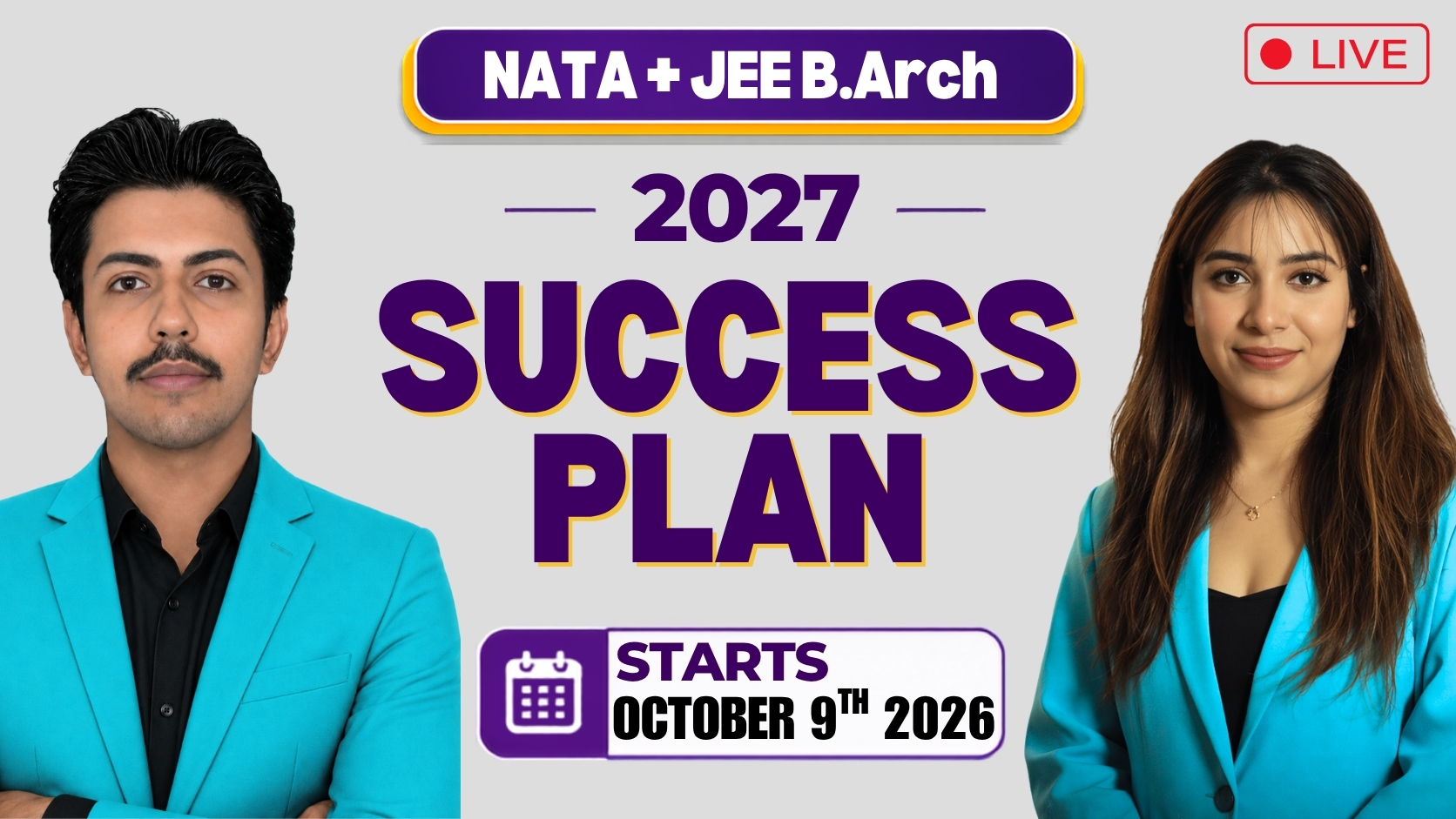 NATA + JEE(B.Arch) 2027 Success Plan