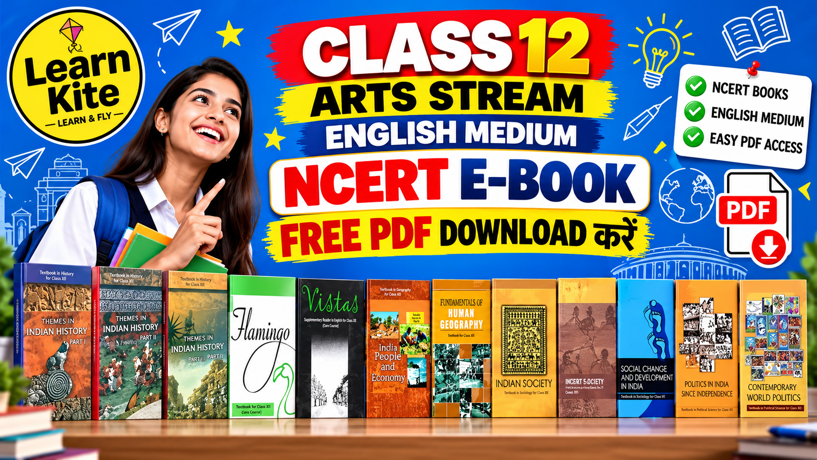 Class 12 ARTS ENGLISH MEDIUM FREE NCERT E-BOOK 
