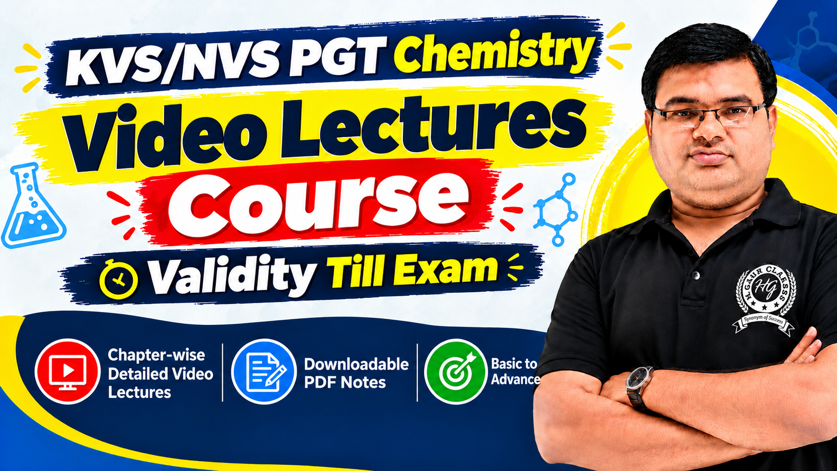 Video Lectures For KVS/NVS PGT Chemistry – पराक्रम बैच