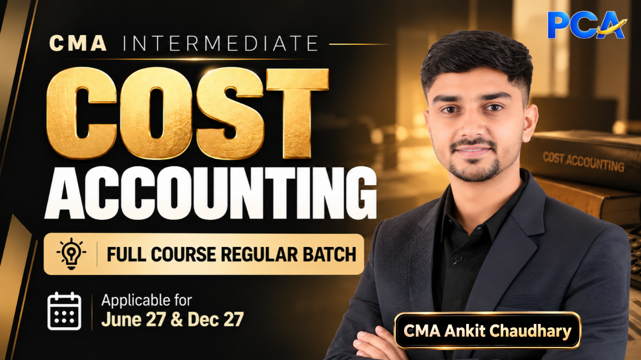 Costing for CMA Inter by CMA Ankit Choudhary