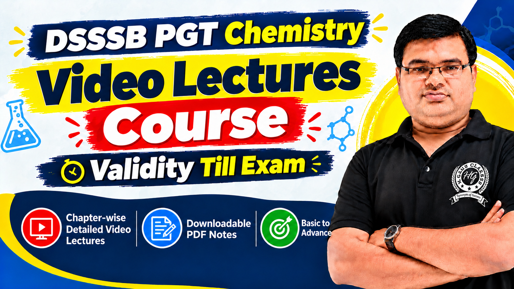 Video Lectures For DSSSB PGT Chemistry – संकल्प बैच