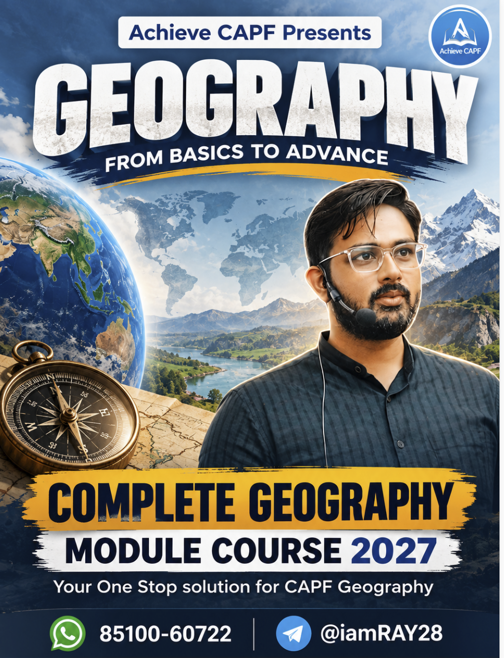  CAPF 2027 GEOGRAPHY MODULE (By RaY Sir)