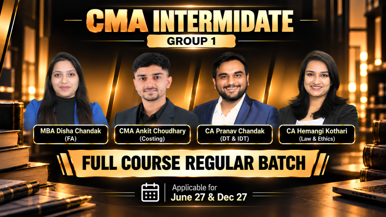 Group 1 - All Subjects | CMA inter | Pranav Chandak Academy