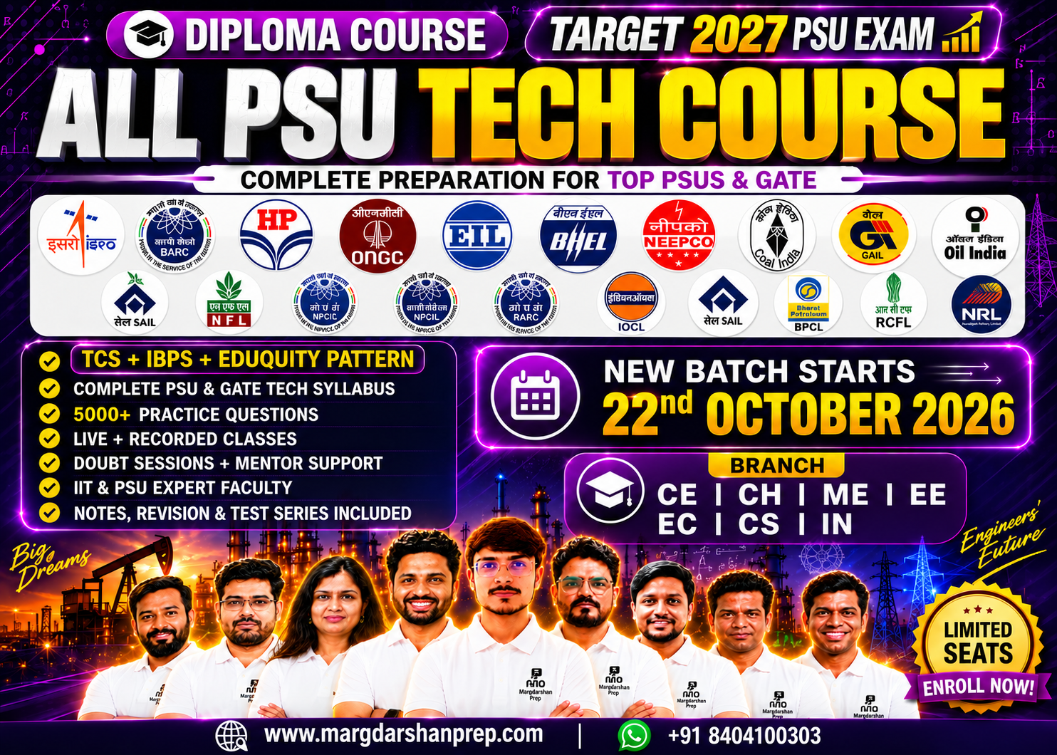 Diploma ALL PSU Exam Technical Course (TCS + IBPS + Eduquity)