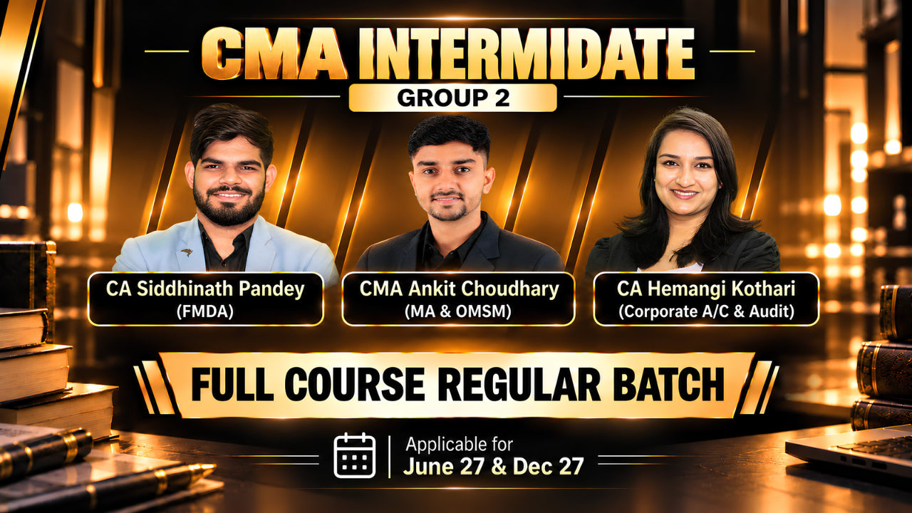 Group 2 - All Subjects | CMA Inter | Pranav Chandak Academy