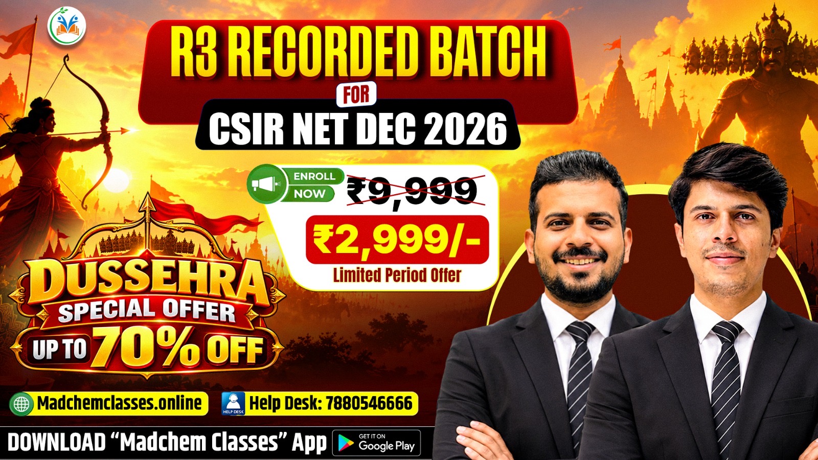 CSIR NET December 2026 Recorded R3 Batch