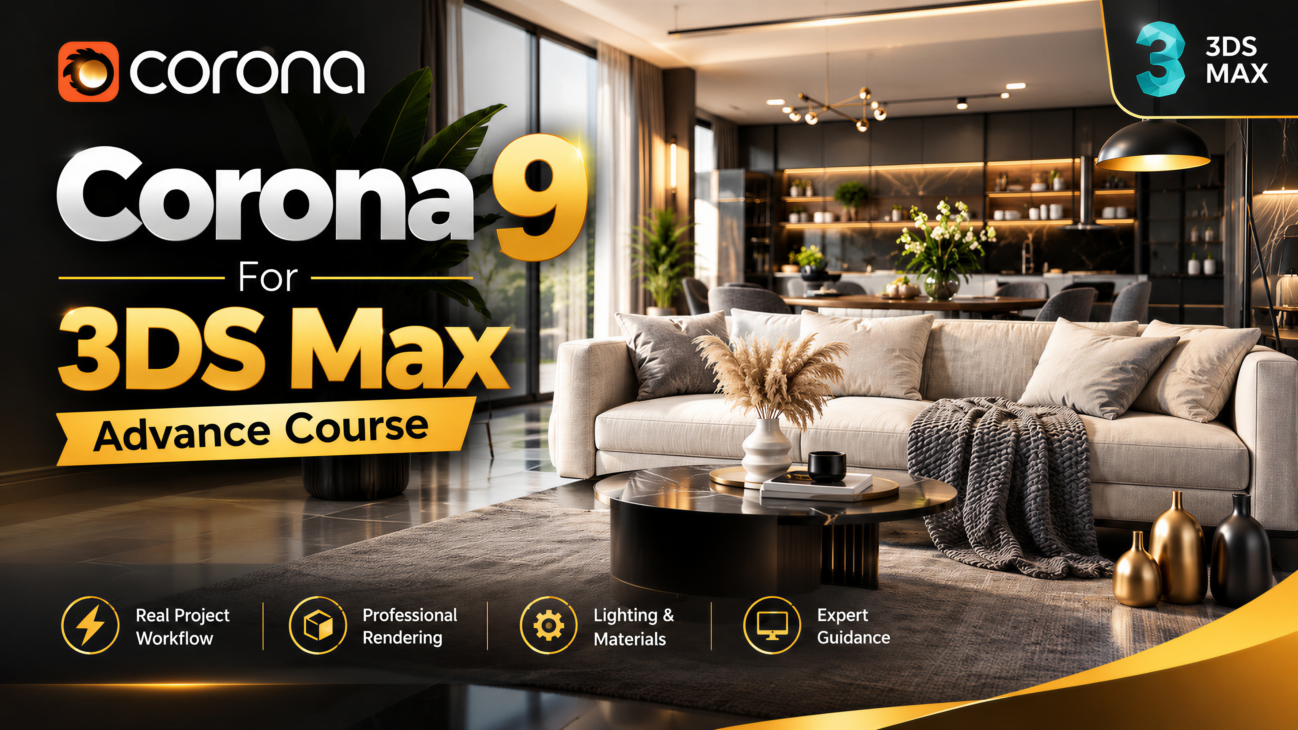 Corona 9 For 3DS Max Advance Course