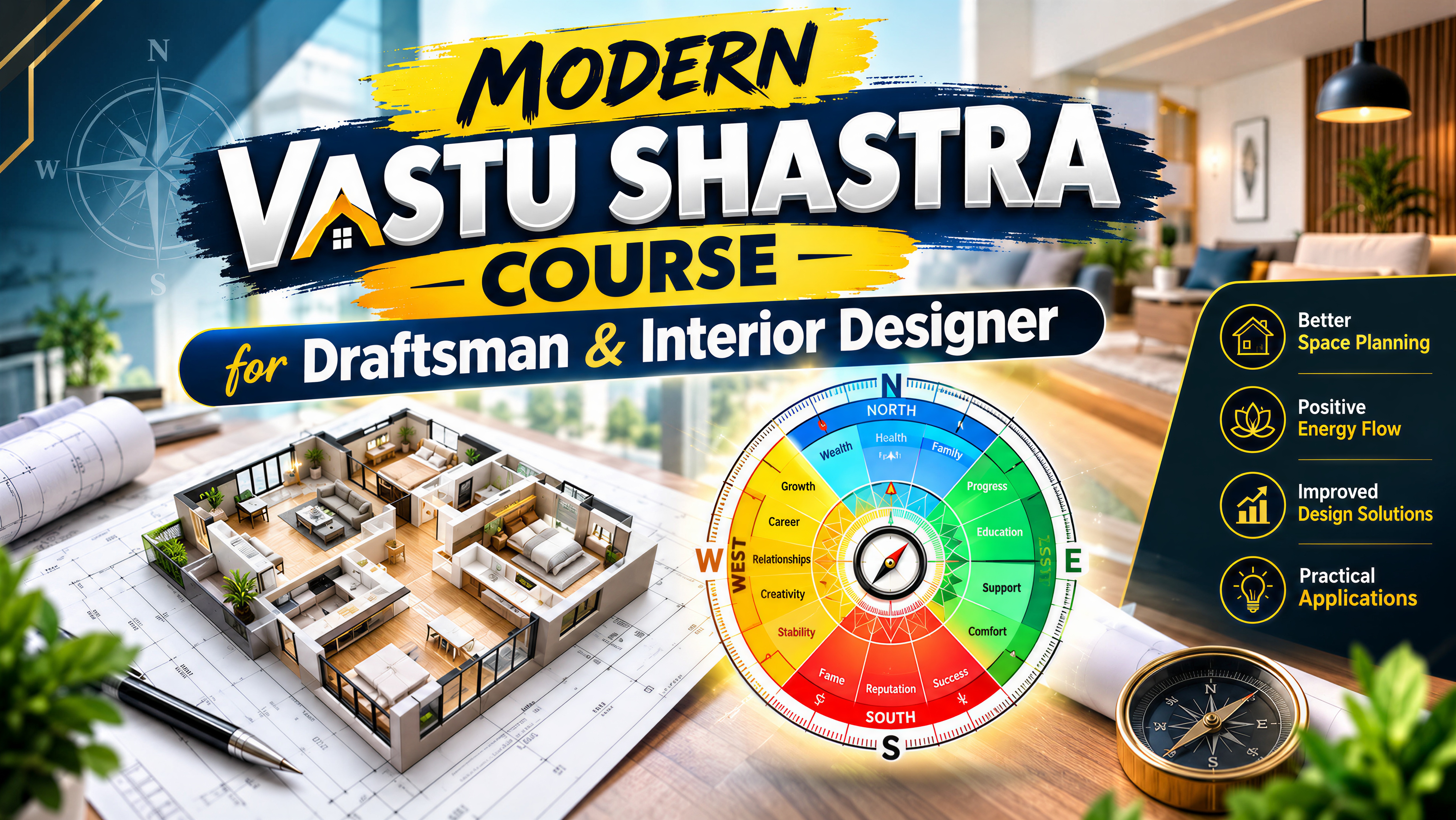 Modern Vastu Shastra Course for Draftsman & Interior Designer