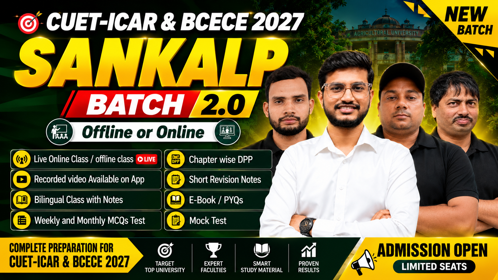 Sankalp 2.0 (CUET & BCECE 2027)