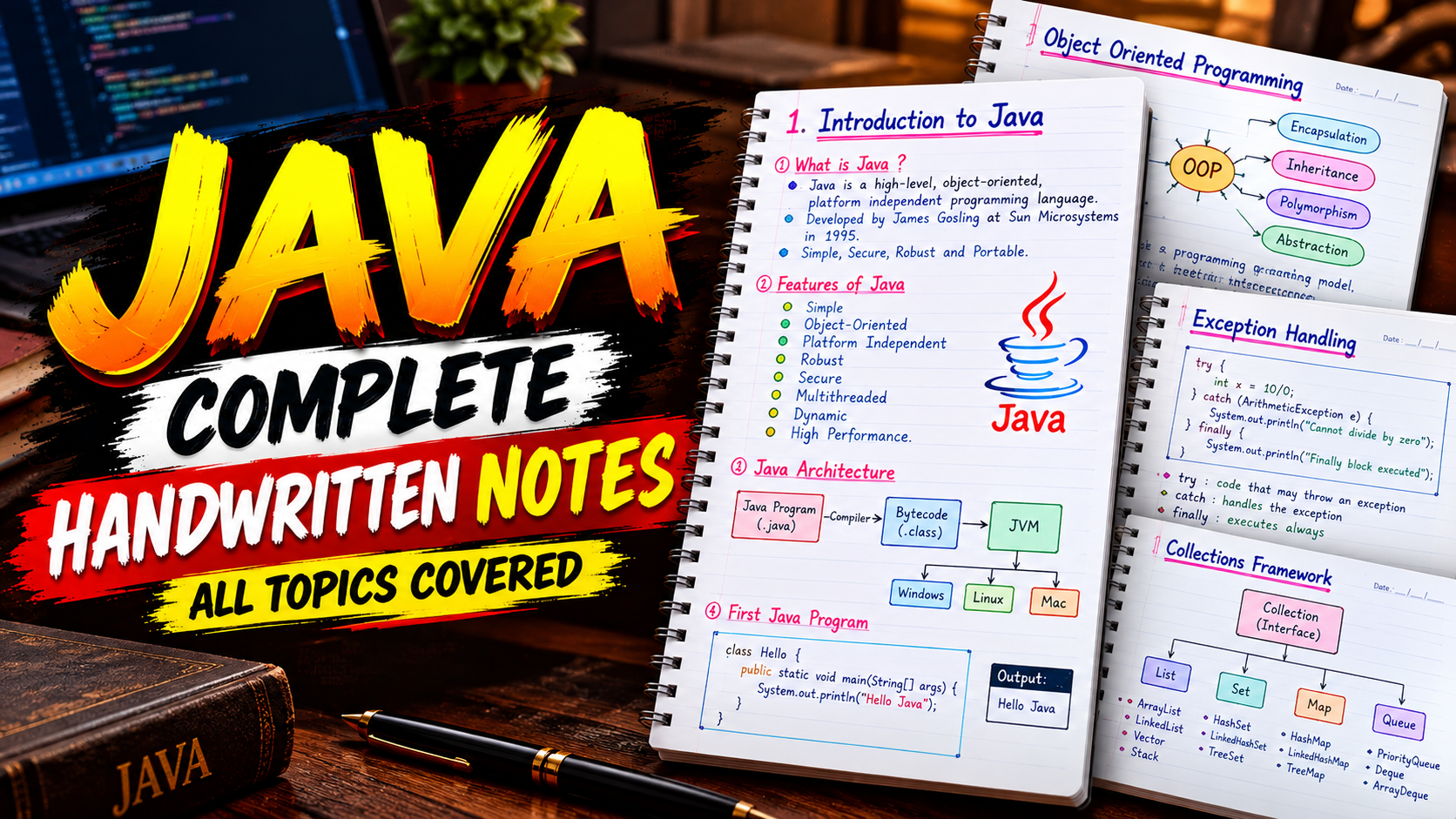 Java Complete Handwritten Notes