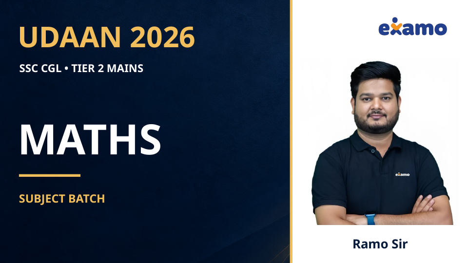 UDAAN MATHS 2026 - PRACTICE BATCH FOR SSC CGL 2026 PRE + MAINS