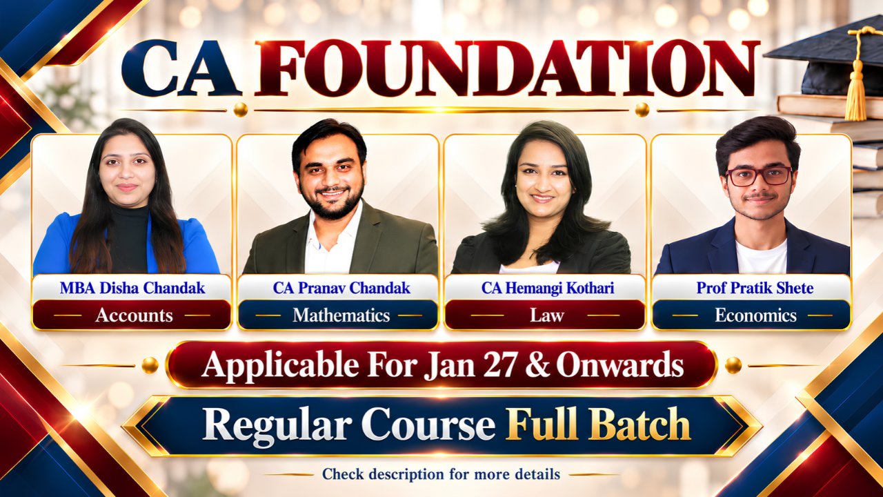 All 4 Subjects Combo for CA Foundation by Pranav Chandak Academy