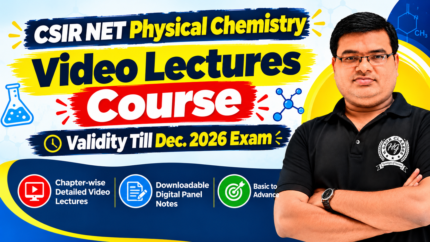 Video Lectures Physical Chemistry CSIR NET Dec. 2026 Exam