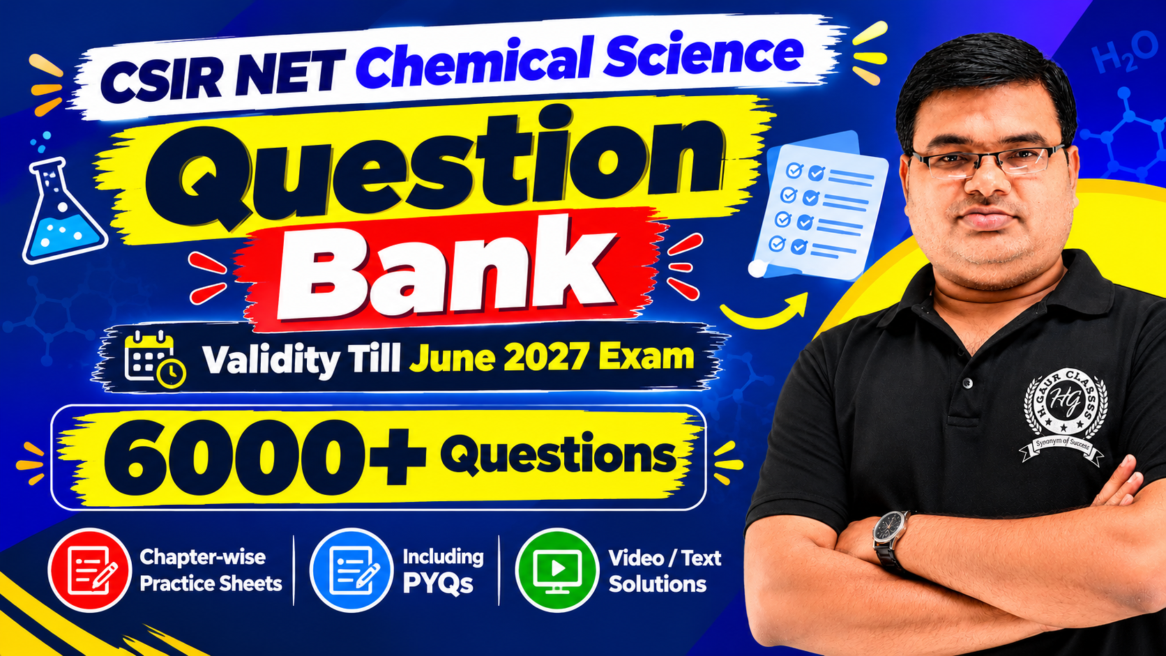Question Bank Complete Chemistry CSIR NET June 2027 Exam
