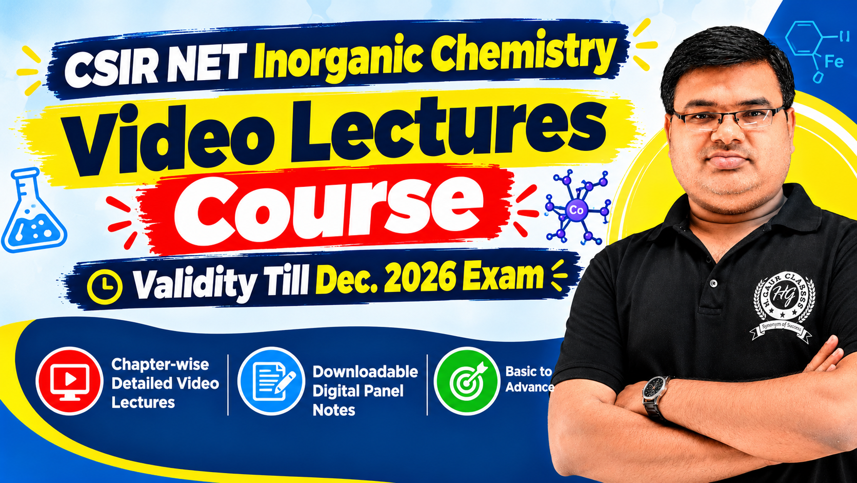 Video Lectures Inorganic Chemistry CSIR NET Dec. 2026 Exam