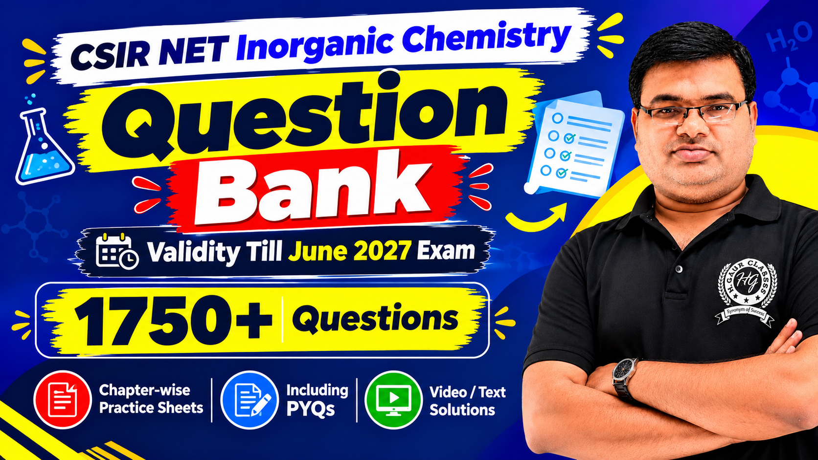 Question Bank Inorganic Chemistry CSIR NET June 2027 Exam