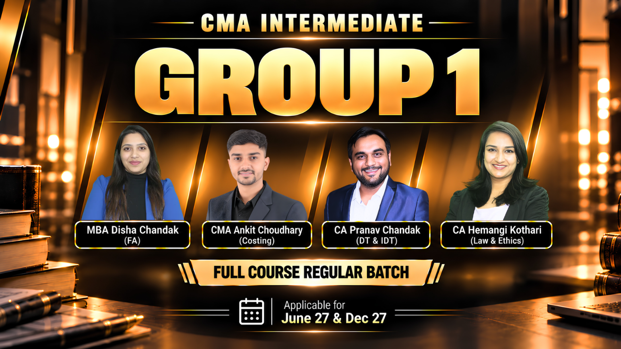 Group 1 - All Subjects | CMA inter | Pranav Chandak Academy