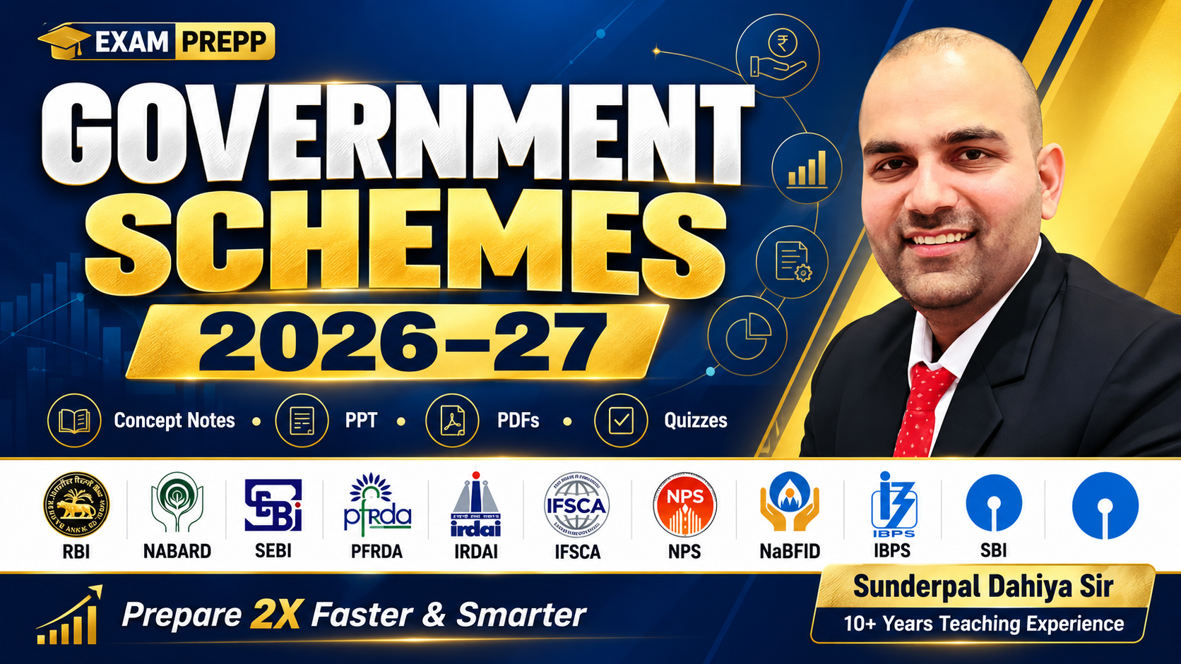 Government Schemes 2026–27: Notes, PDFs & Quizzes