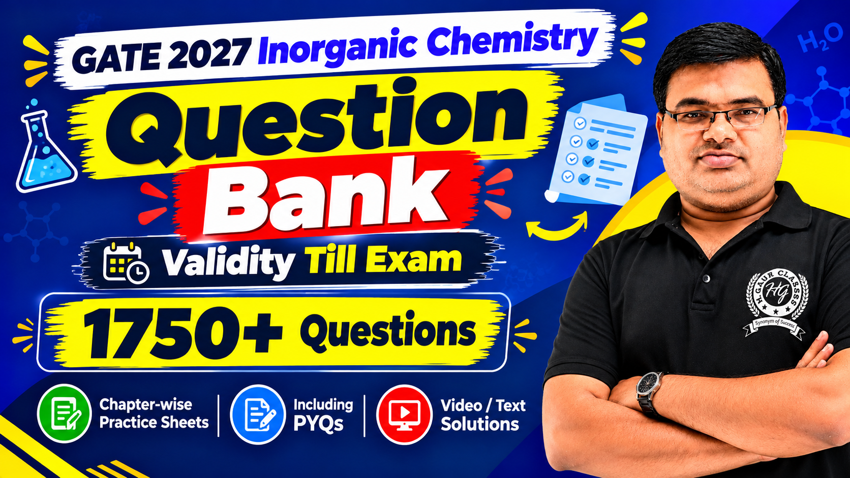 Question Bank Inorganic Chemistry GATE 2027 Exam