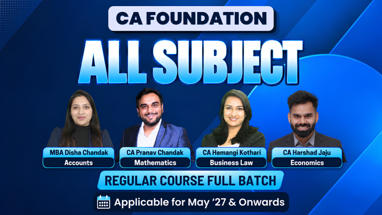 All 4 Subjects Combo for CA Foundation by Pranav Chandak Academy