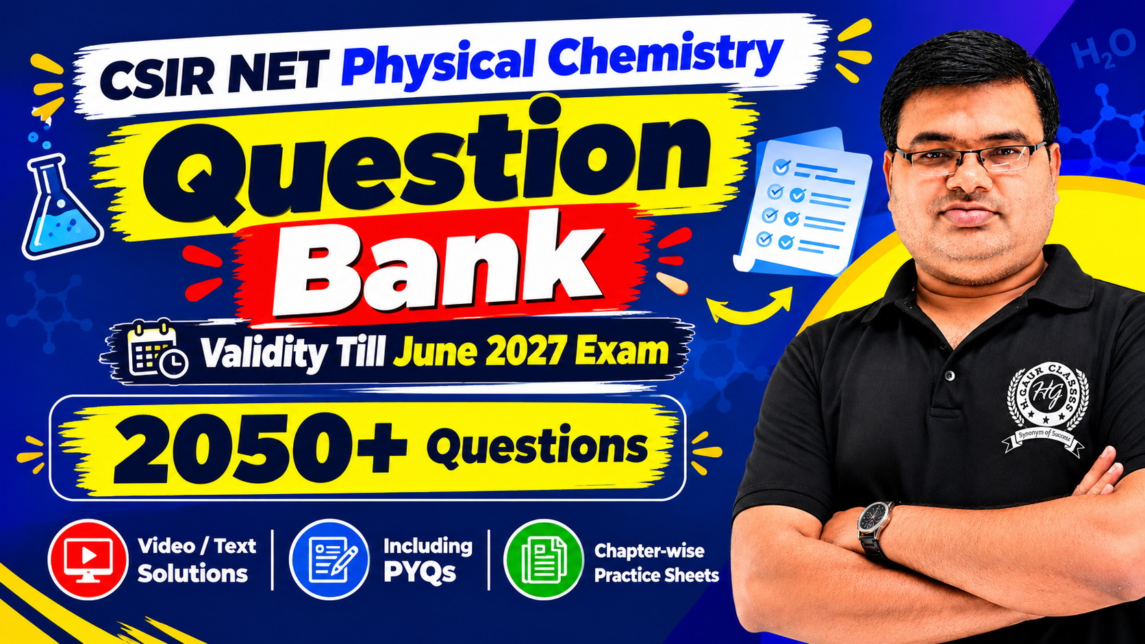 Question Bank Physical Chemistry CSIR NET June 2027 Exam