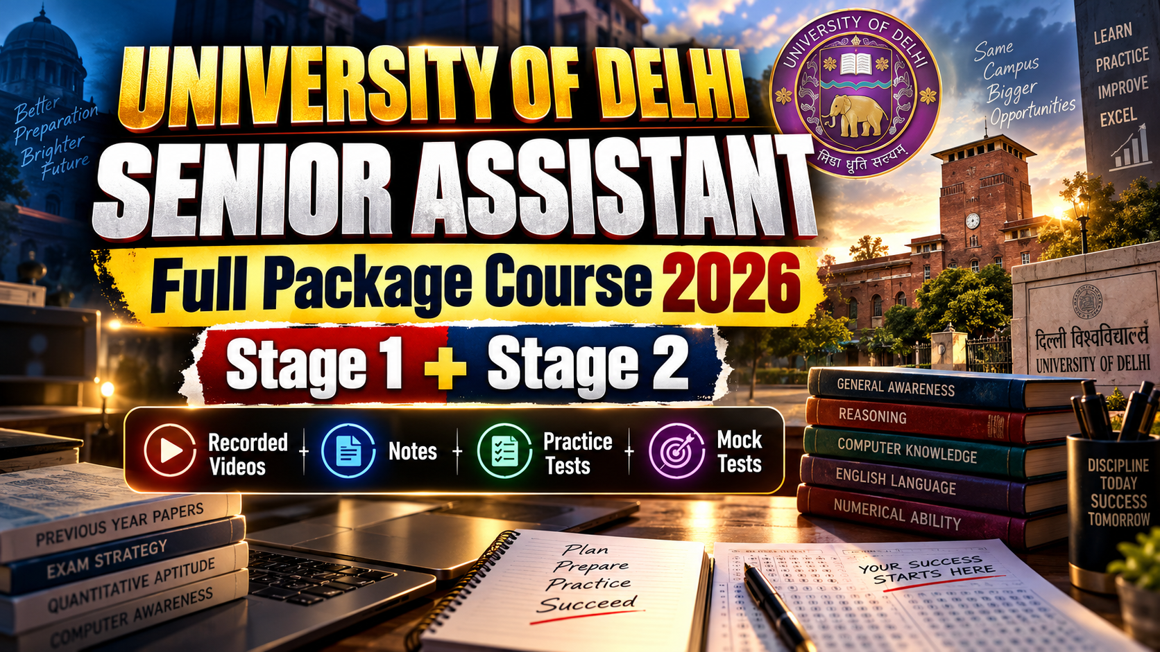 University of Delhi Senior Assistant Full Package Course 2026