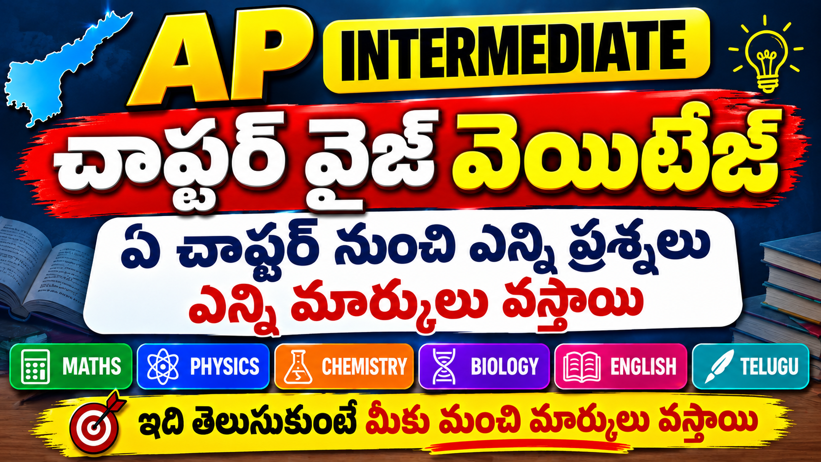 AP Intermediate Chapter-Wise Weightage PDFs