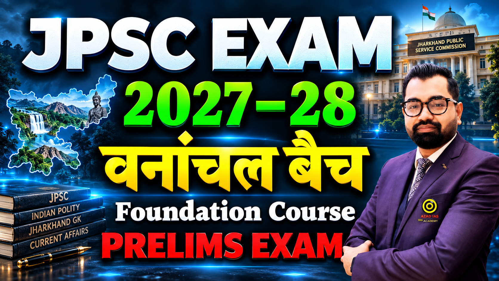 JPSC Prelims Only 2027-28 Complete Foundation Course | वनांचल बैच | AA1002