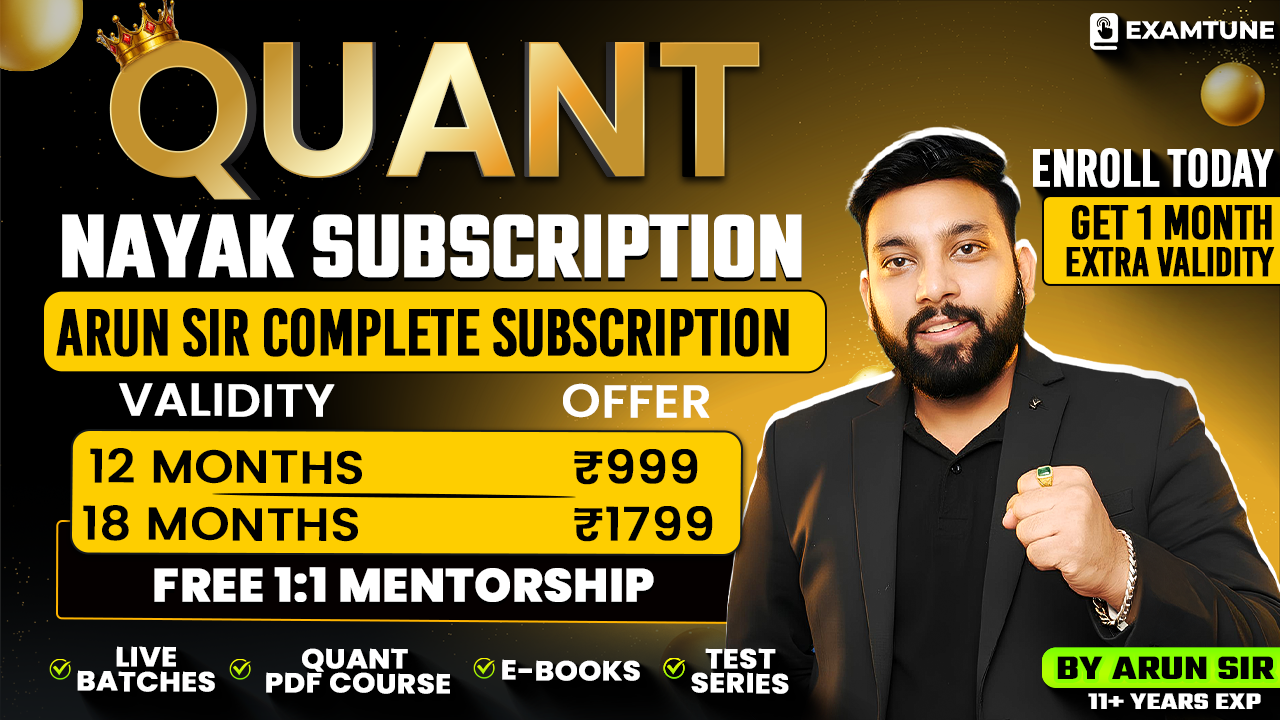 Complete Quant Nayak Subscription For All Banking & Insurance Exams 2026-27