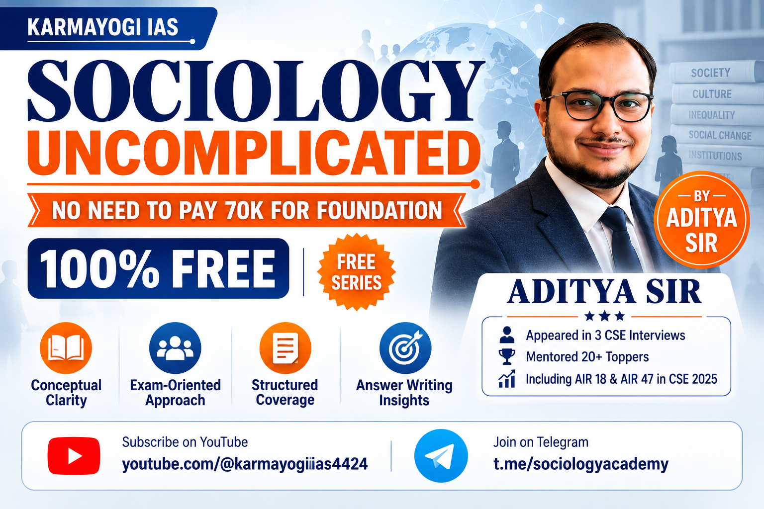 SOCIOLOGY UNCOMPLICATED SERIES FREE FOUNDATION COURSE