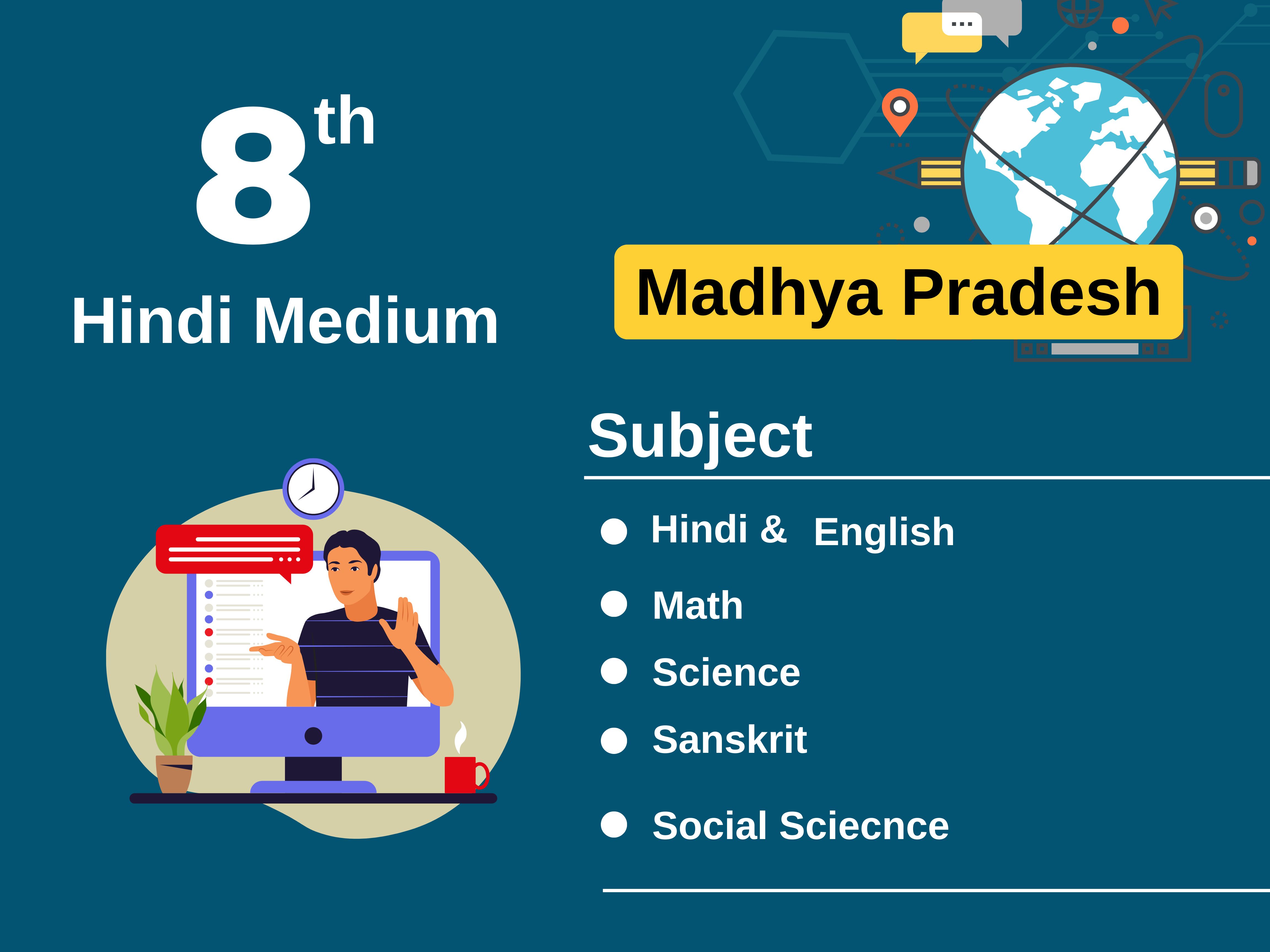 Class - 8 Hindi Medium (M.P.)
