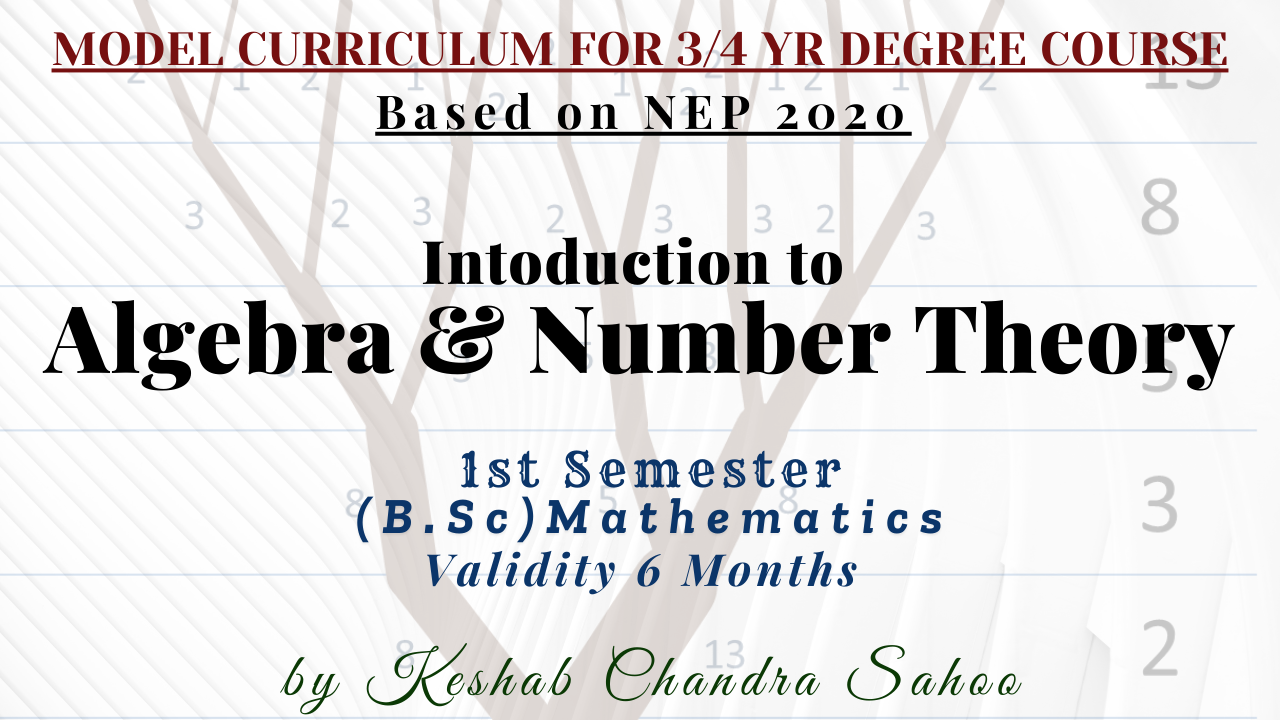 Algebra & Number Theory(B.Sc 1st Semester, Core-II)