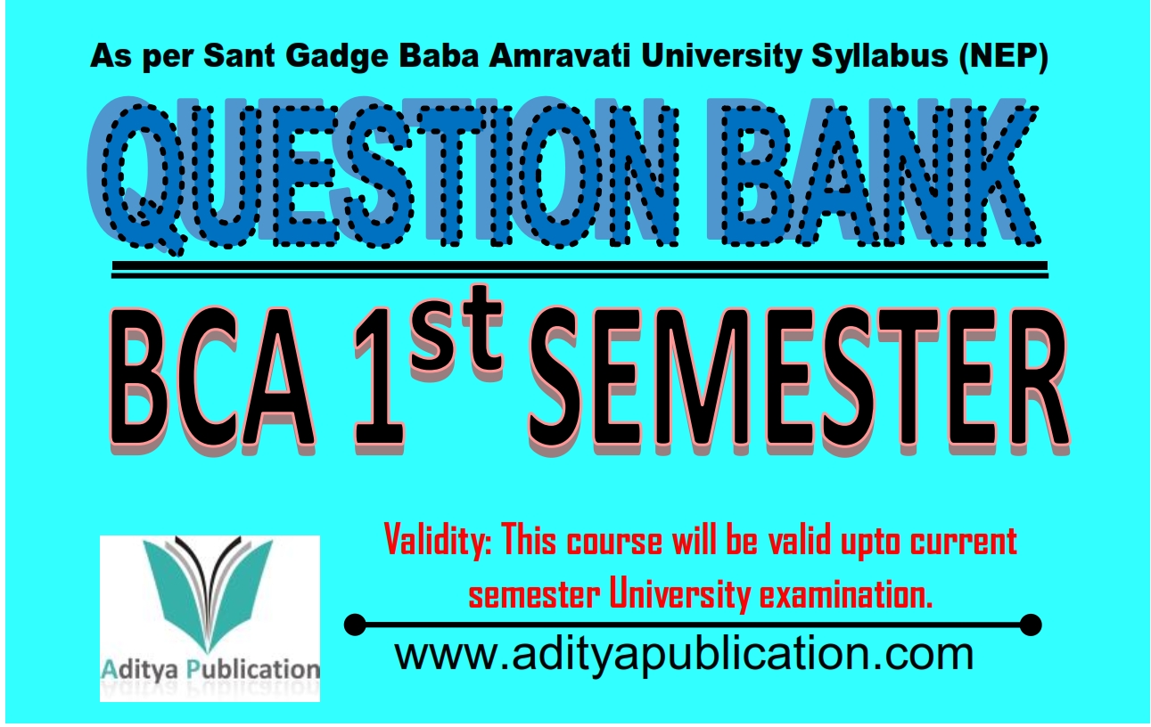BCA 1st Semester NEP Pattern Question Bank QB BCA 1