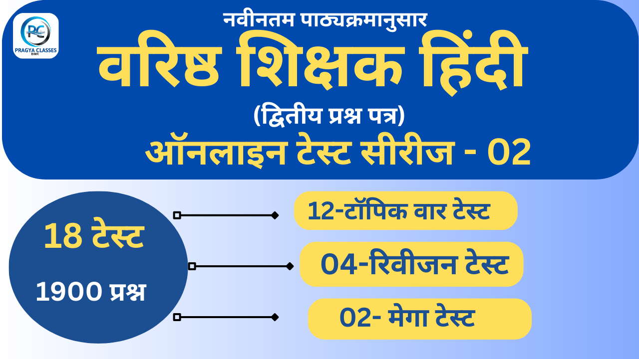 वरिष्ठ शिक्षक हिंदी टेस्ट सीरीज-02