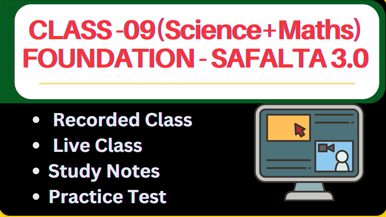   Class 9 SAFALTA 3.0  Foundation 2026