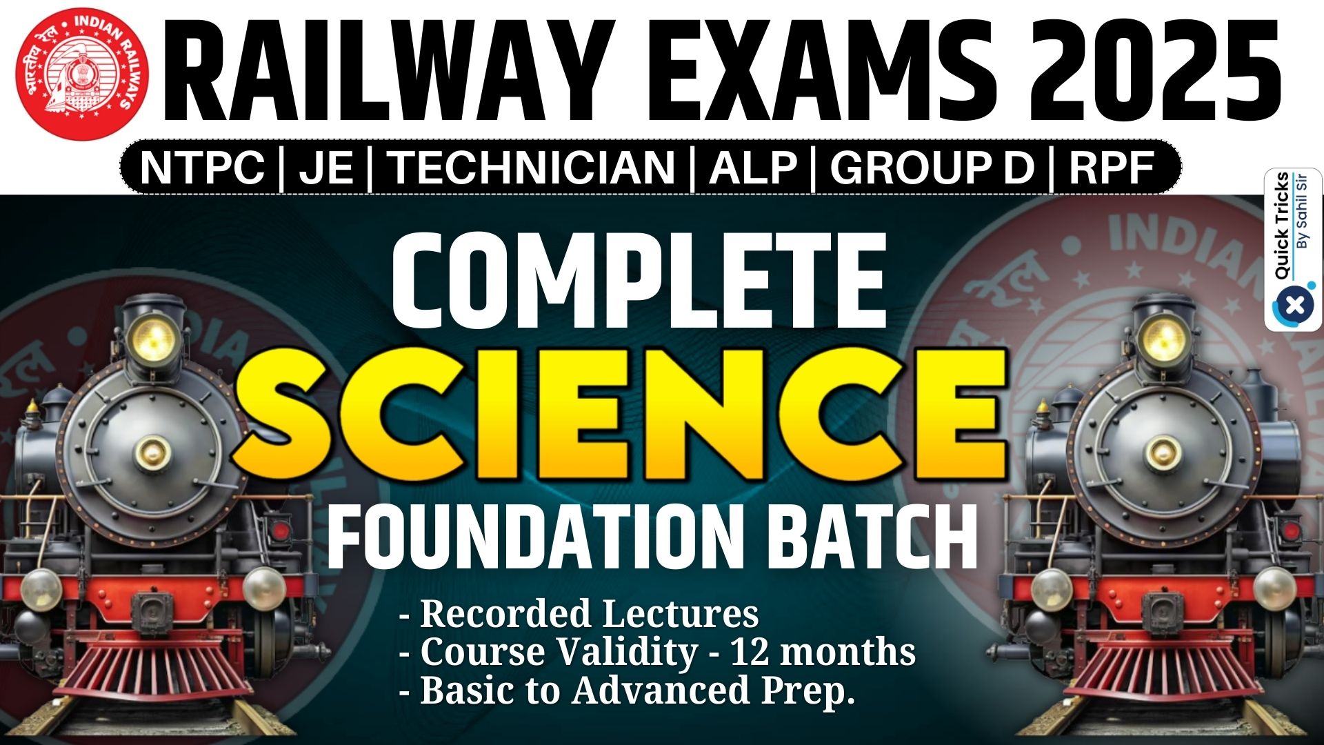 RAILWAY GENERAL SCIENCE FOUNDATION BATCH 2025 (VOD) @