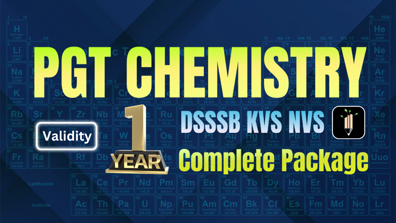 PGT Chemistry 1 Yr Special