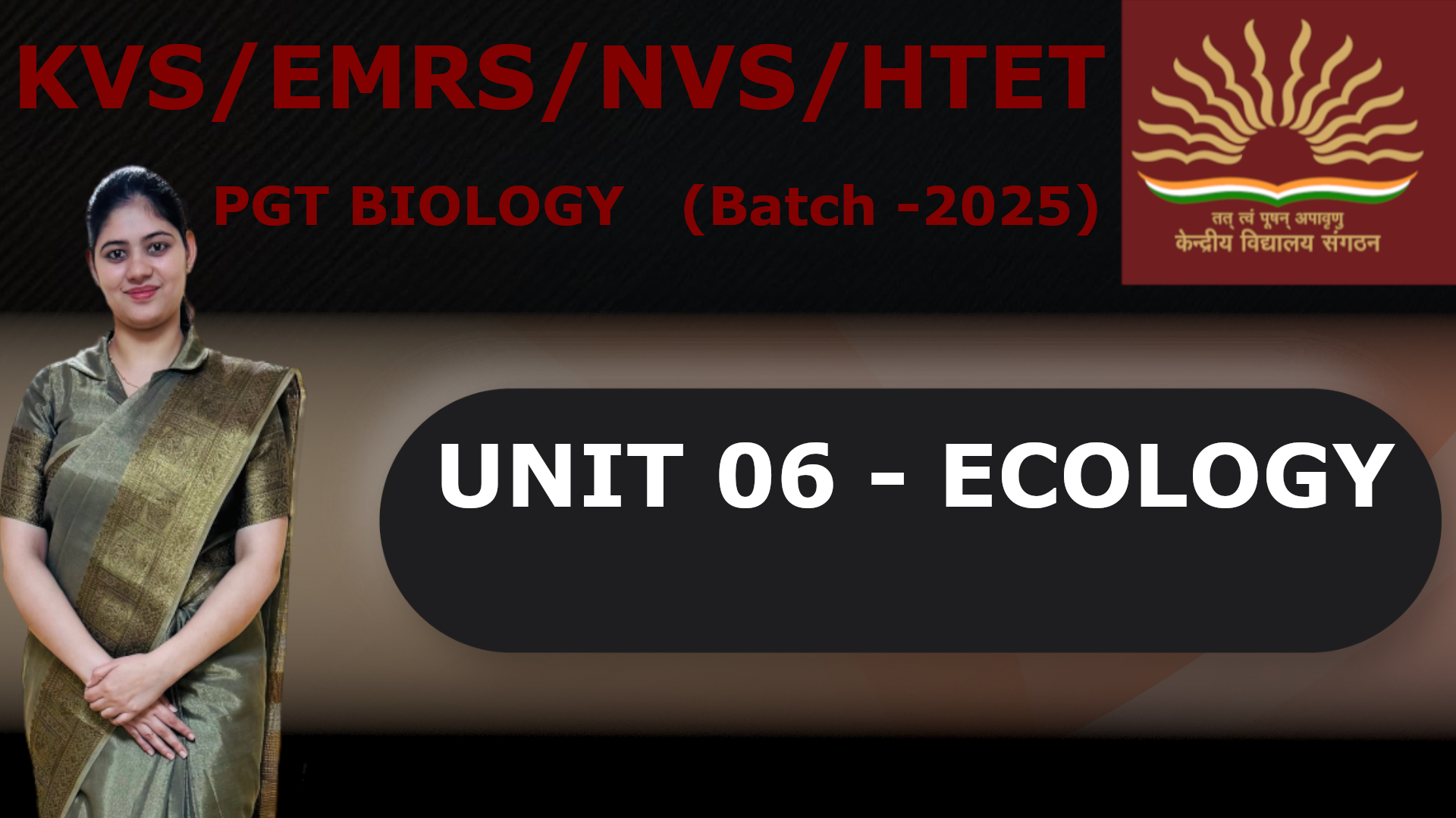 UNIT 06 - ECOLOGY