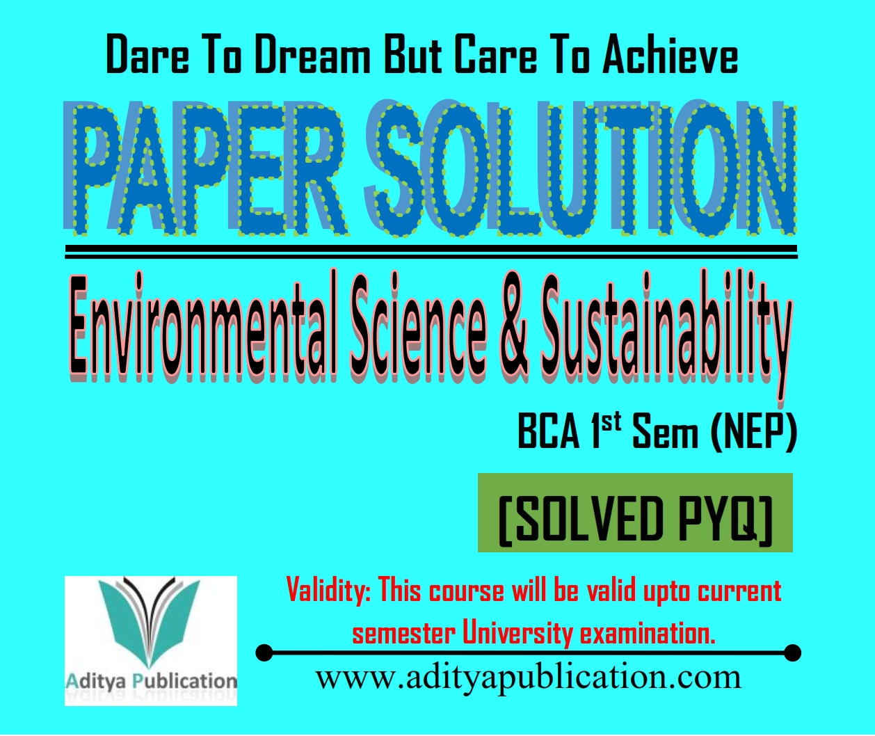 Environmental Science & Sustainability (ESS) 1st Semester NEP Pattern (SPYQ)