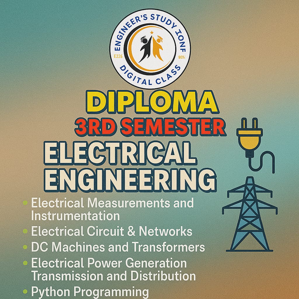 DIPLOMA 3RD SEMESTER ELECTRICAL ENGG.