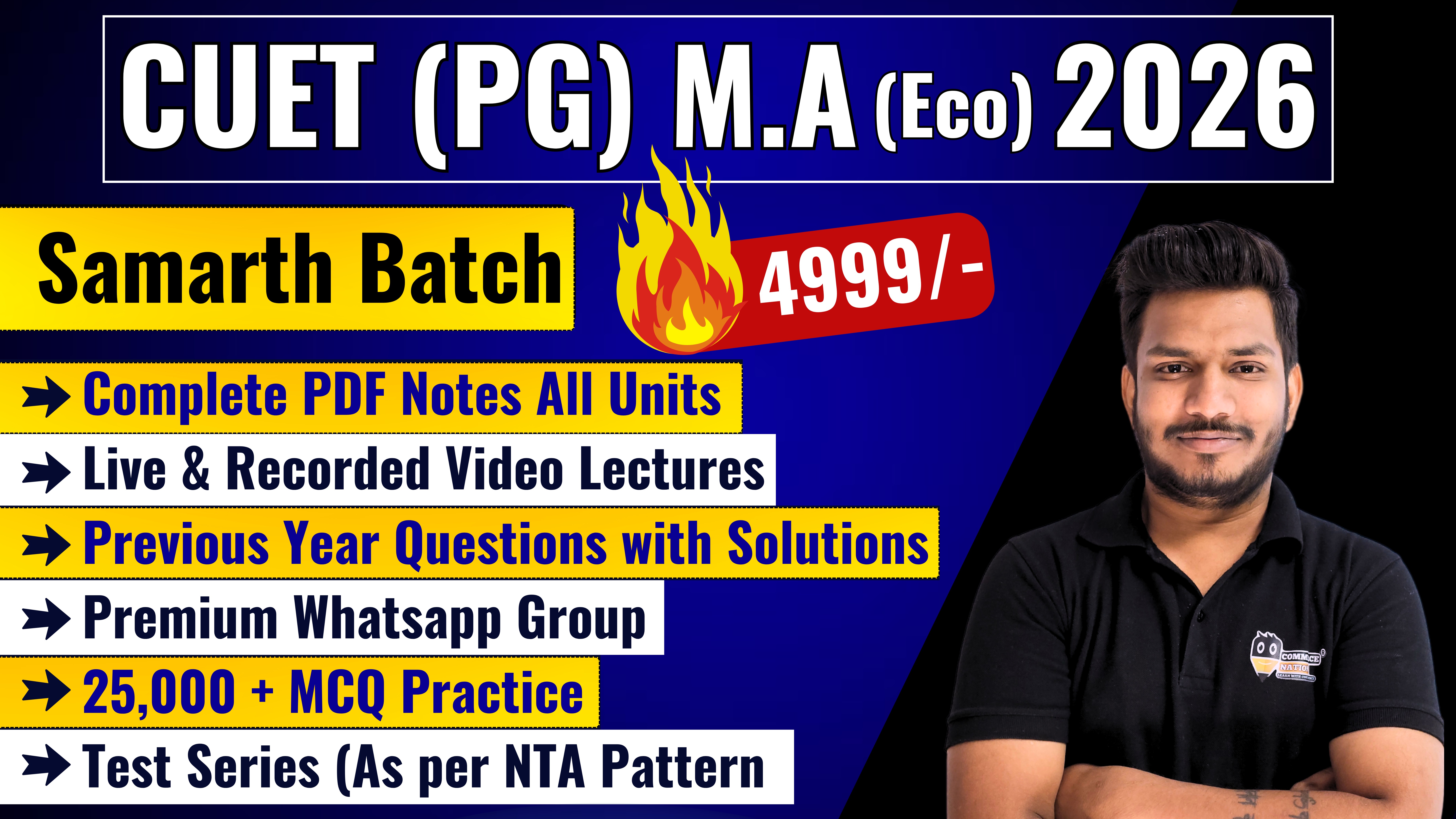 CUET (PG) M.A Economics Entrance 2025 Complete Course 