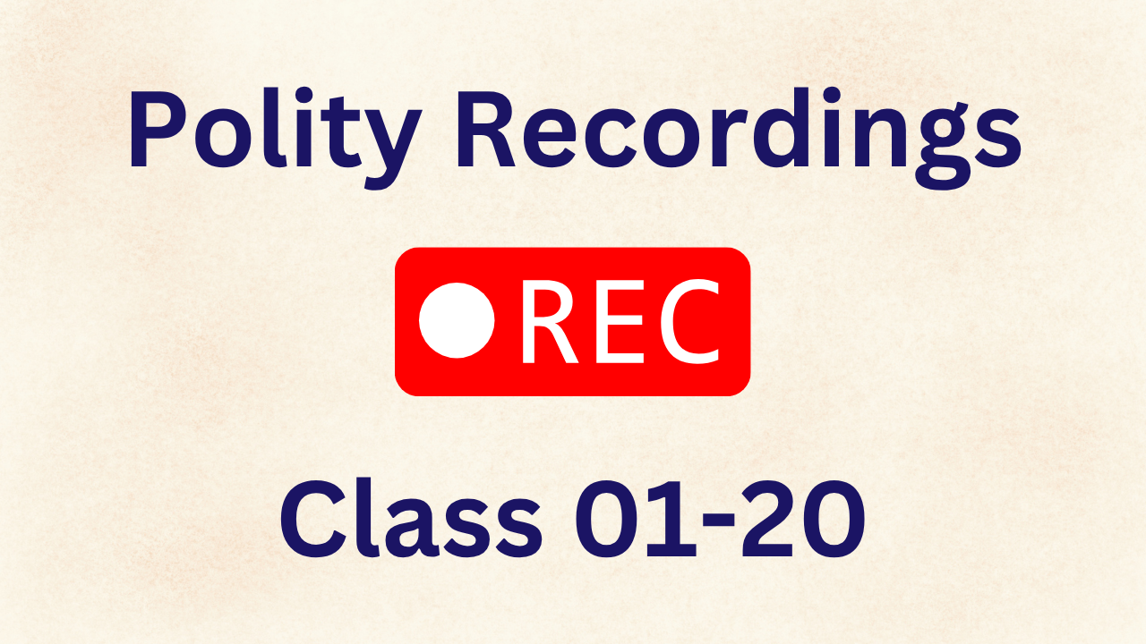 Polity Class 01-20 Recordings