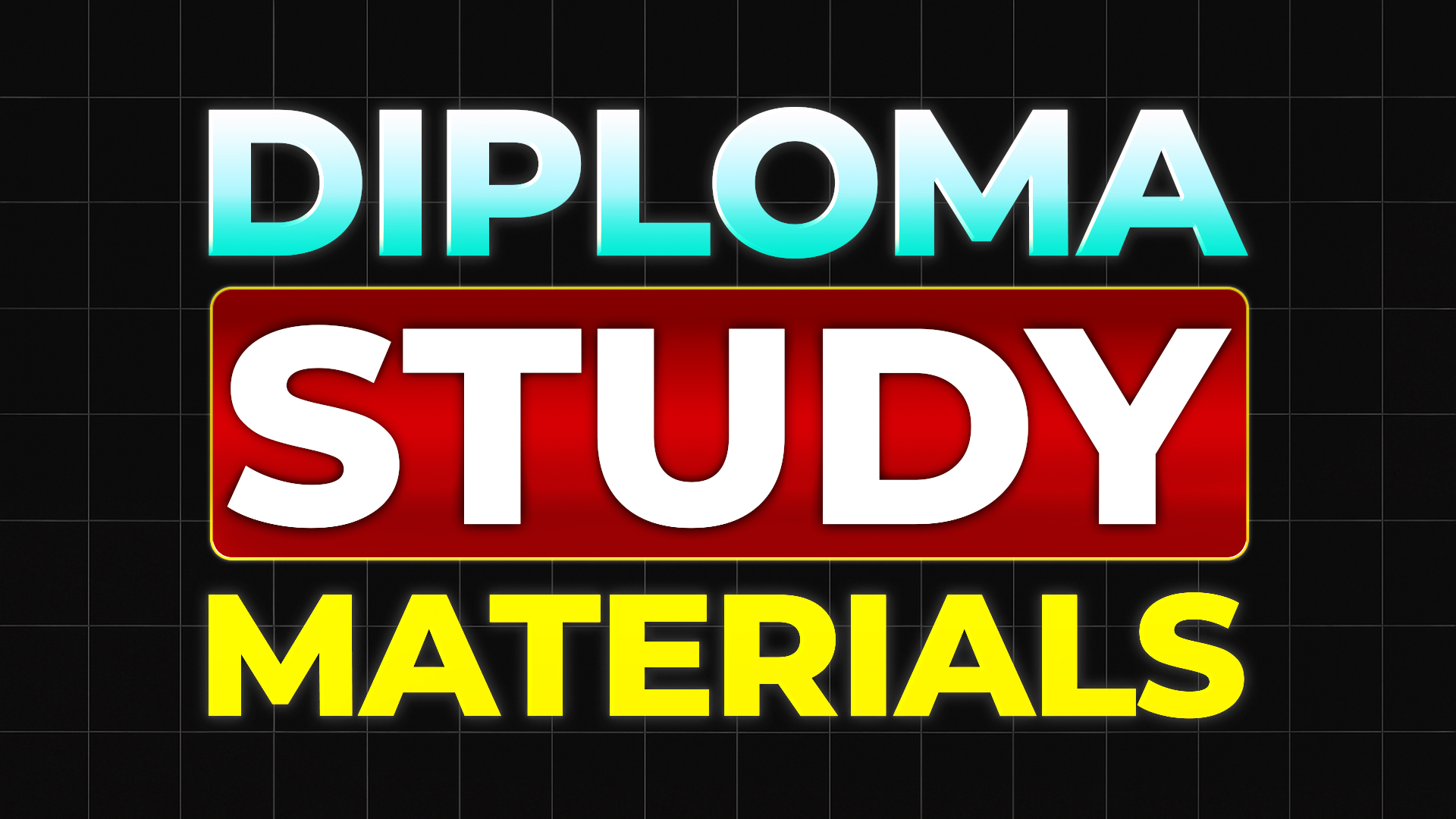 Diploma Study Materials