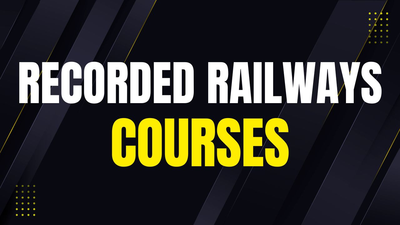 RECORDED RAILWAYS COURSES