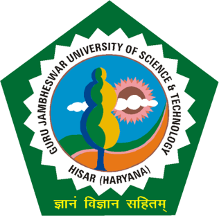 GJUS&T (Guru Jambheshwar University of Science and Technology, Hisar - Haryana)