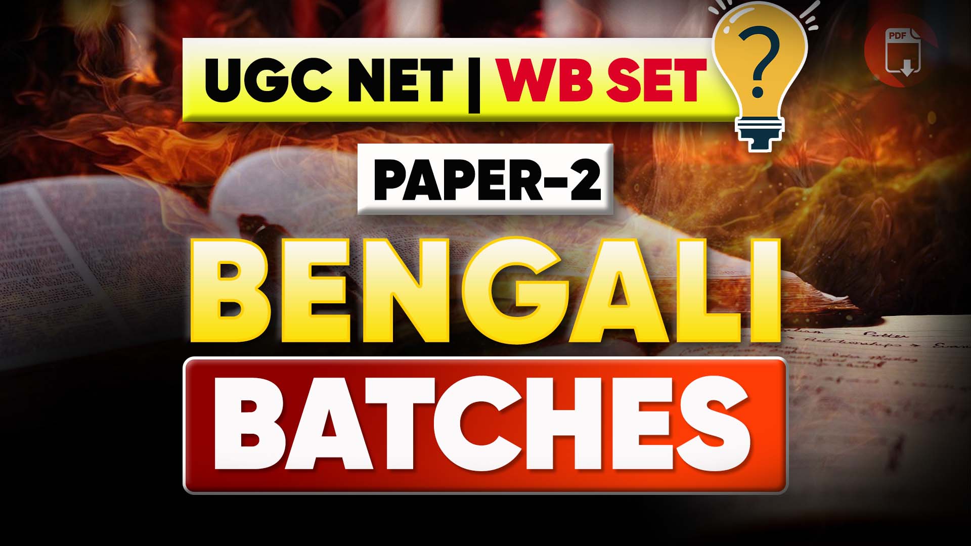 UGC NET / WBSET Bengali (Paper-2) Batches
